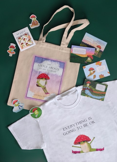 Little Frog Book 3 USA Merch Bags